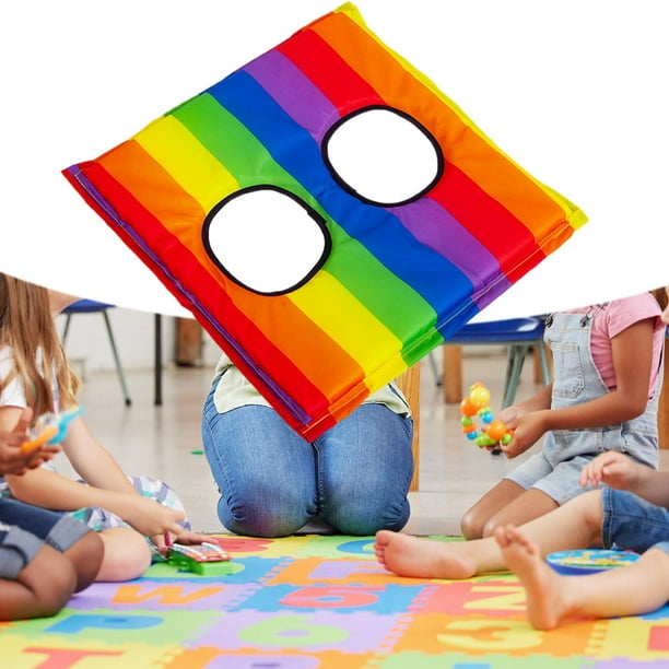Colchoneta de salto para en edad preescolar, colchoneta sensorial para , juguete de desarrollo de entrenamiento, ejercicio, coordinación corporal, almohadilla de 50cmx50cmx2cm Hugo Almohadilla sensorial para niños