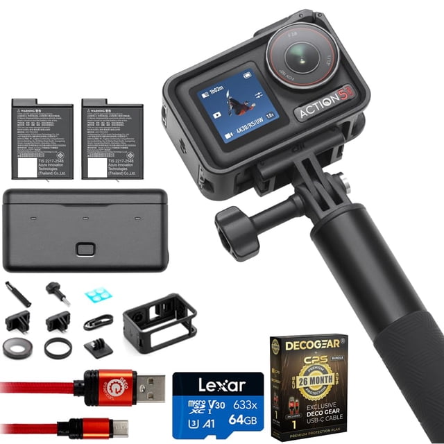 Cámara de acción DJI Osmo Action 5 Pro Adventure con memoria de 64 GB