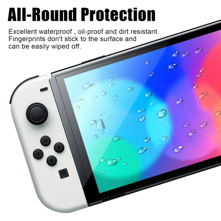 Tempered Glass Protective Film For Nintendo Switch Oled Curved Edge Full  Cover Screen Protector Nintend NS Lite Game Console
