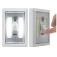2 PCS COB LED Night Light, Cordless Wall Switch, Wireless Battery