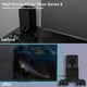 thumbnail image 5 of Soporte de pared con ventilador de refrigeración para Xbox Series X, 3 velocidades y bajo nivel de ruido con tira de luces RGB e interruptor táctil, 3 puertos USB, soporte para mando y auriculares, 5 of 9