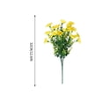thumbnail image 3 of OAVQHLG3B Artificial Flowers for Indoor Outdoors Fake Silk Morning Glory Flowers with Eucalyptus Faux Plants UV Resistant Spring Summer Decoration for Garden Porch Yard Home Outdoor Decor, 3 of 5