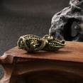 thumbnail image 5 of Brass Solid Peanut Keychain Pendant Figurine Statue Home Ornament Collectibles, 5 of 6