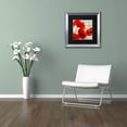 thumbnail image 3 of Trademark Fine Art "Coquelicots Rouge I" Canvas Art by Color Bakery Black Matte, Silver Frame, 3 of 4