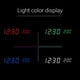 thumbnail image 4 of Reloj digital LED electrónico de madera con pantalla de tiempo, reloj con detección de temperatura y humedad para dormitorio, 4 of 7