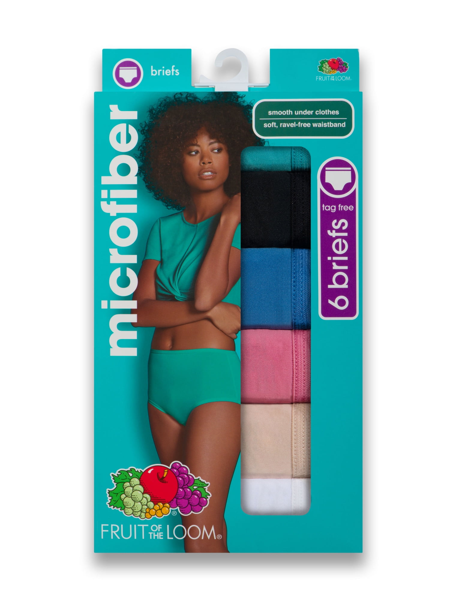 fruit of the loom womens microfiber briefs