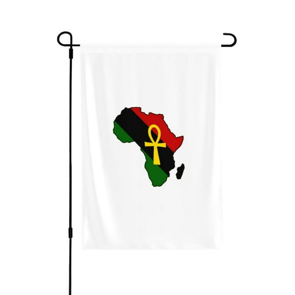 Ankh African Colored Africa Garden Flag 28x40 Double Sided Large Stained House Yard Flag For Outside Porch Lawn Decor
