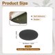 thumbnail image 2 of Uxcell 2 Pcs Almohadillas de Muebles Antideslizantes, 53/9" (150mm x 5mm) Grippers de Muebles Autoadhesivos Pies de Caucho Antirayaduras para Protectores de Piso de Madera, Negro, 2 of 5