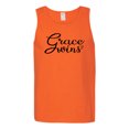 thumbnail image 2 of Wild Bobby Grace Wins Script Inspirational/Christian Men Graphic Tank Top, Orange, 3X-Large, 2 of 5