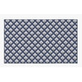 thumbnail image 2 of Deerlux Modern Living Room Area Rug with Nonslip Backing, Geometric Gray and Blue Trellis Pattern, 4 x 6 ft Small, 2 of 5