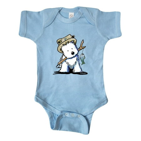 

Inktastic Westie Fishing Buddy Gift Baby Boy or Baby Girl Bodysuit