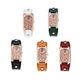 thumbnail image 3 of Qarigey Reloj de de cuarzo para mujer con correa de cuero clásica y elegante Reloj de para mujer Relojes verde, 3 of 6
