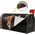 thumbnail image 6 of Christmas Gingerbread Man Mailbox Cover Candy Snowflake Mailbox Covers Magnetic Large Oversized 25.4" X 20.8" Mailbox Wraps Post Letter Box Cover Garden Decorations, 6 of 6