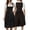 Black, variant on German Oktoberfest Women's Laced Half Apron Bavarian Traditional Cosplay For Party Dress Up