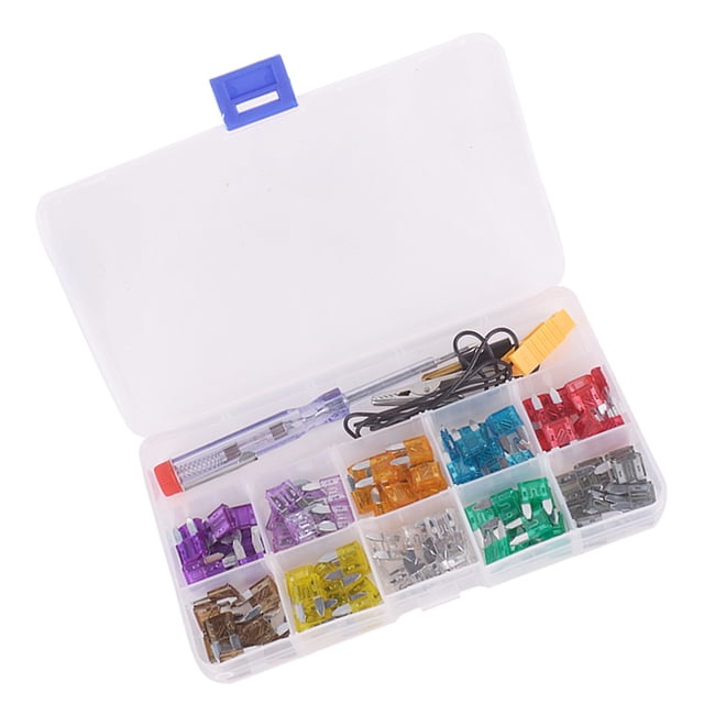 100pcs Mini Fusible 2/3/5 / 7.5 / 10/15/20/25/30 / 35a + Prueba para Coche Sunnimix Mini cuchilla fusible
