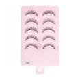 thumbnail image 1 of Unique Bargains 5 Pair Natural False Eyelashes for Makeup Black W02, 1 of 4