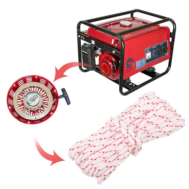 Guardoinrt High Compatibility Starter Handle For Exquisite Craft And Fitment Durability Anti-corrosion Red 5mm,Rope 1Set