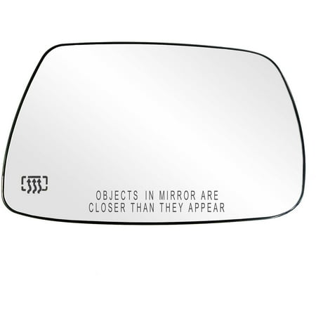 - 30265 - Fit System Passenger Side Heated Mirror Glass w/ backing plate, Jeep Grand Cherokee 05-10, 5 1/ 16