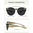 thumbnail image 6 of TINHAO Polarized Fit Over Glasses Sunglasses for Women Men Trendy Cat Eye Wrap Around Shades UV Protection, 6 of 6