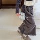 thumbnail image 3 of Nuevos pantalones hasta el tobillo de pana para primavera y otoño para niños de 1 a 7 años, pantalones florales con volantes coreanos para niñas, pantalones casuales recortados para niños, 3 of 6