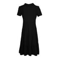 thumbnail image 1 of TSADFHJI Jupes en Cuir pour Femmes Mode Été Simple et Design Exquis S Noir, 1 of 6