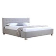 thumbnail image 2 of Phillip Bed , Faux Leather, Tufted Headboard-Finish:White,Size:Queen, 2 of 10