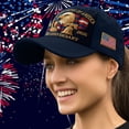thumbnail image 4 of TOWED22 250 Anniversary USA Hat,Eagle Liberty Cross Printed Pattern,America 250th,Adjustable Baseball Cap for Men Women A, 4 of 7