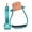 Teal, variant on Showman Color Coated Angled Aluminum Stirrups (Pink)