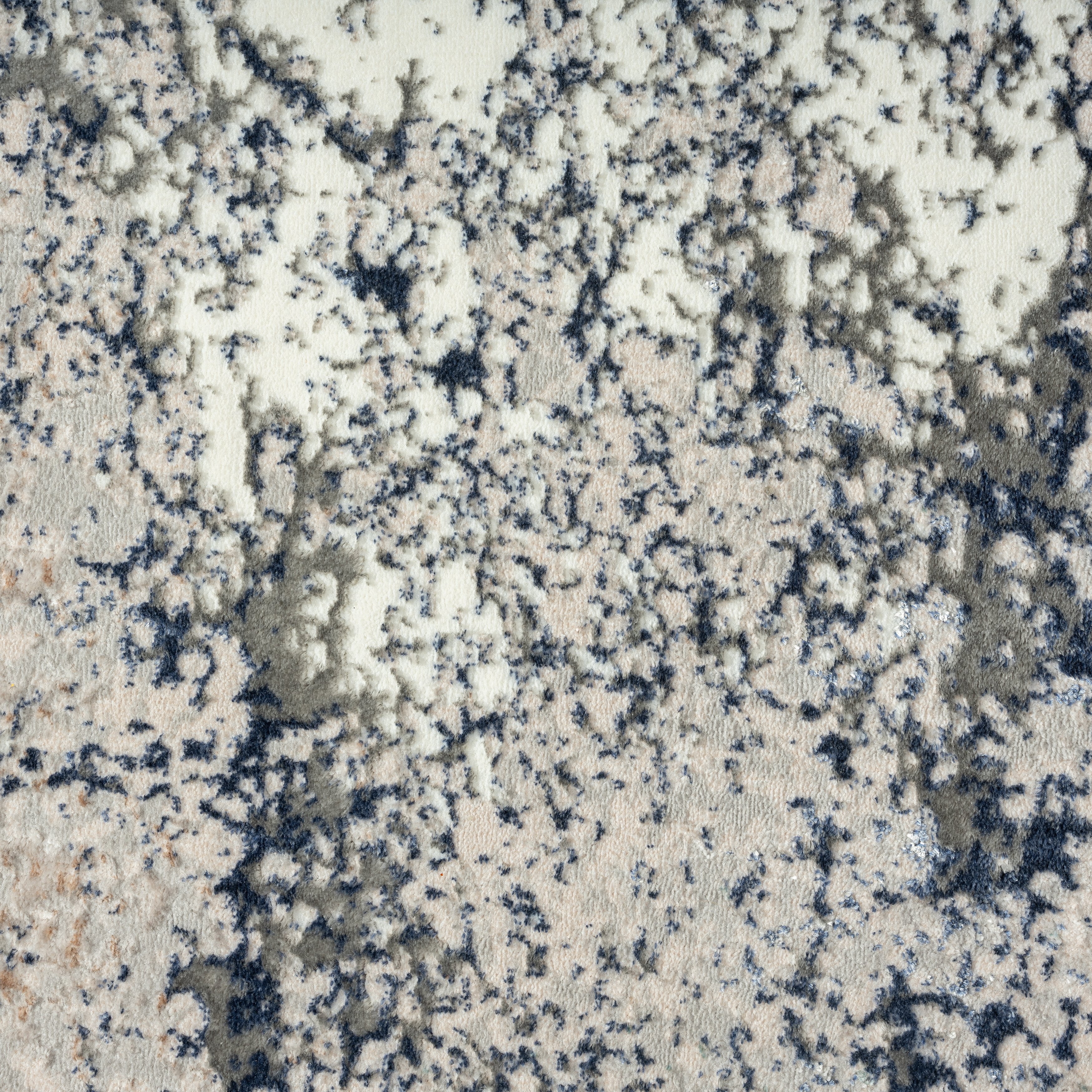Harlow Hill Bethany 7'5" x 9'5" Grey/Teal Abstract Durable Indoor Area Rug