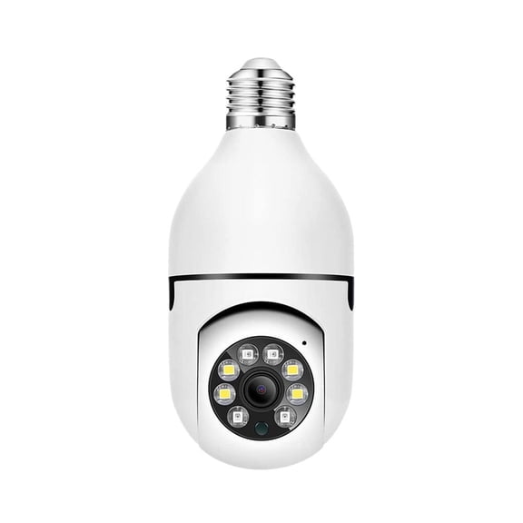 Light Bulb Security Camera, Full-HD 1080P 360 Degree Panoramic Wireless WiFi Camera, with Infrared Night Vision & Motion Detection & 2-Way Audio Home Camera