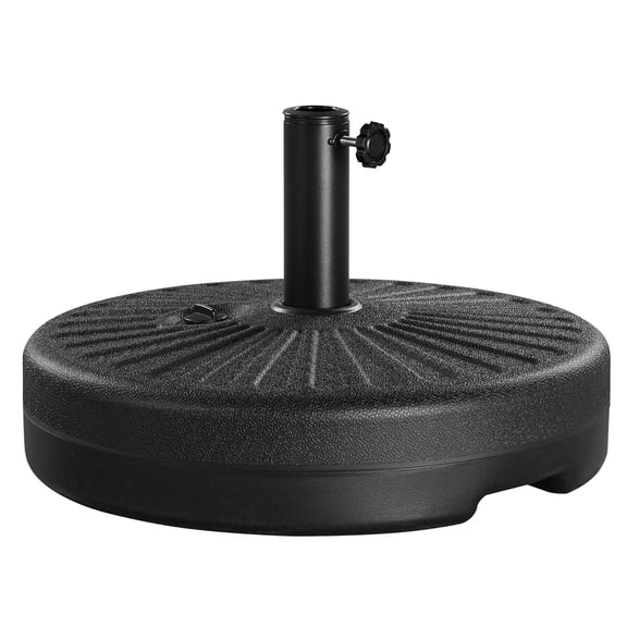 Renwick 20'' Outdoor Patio Umbrella Base Stand, Black