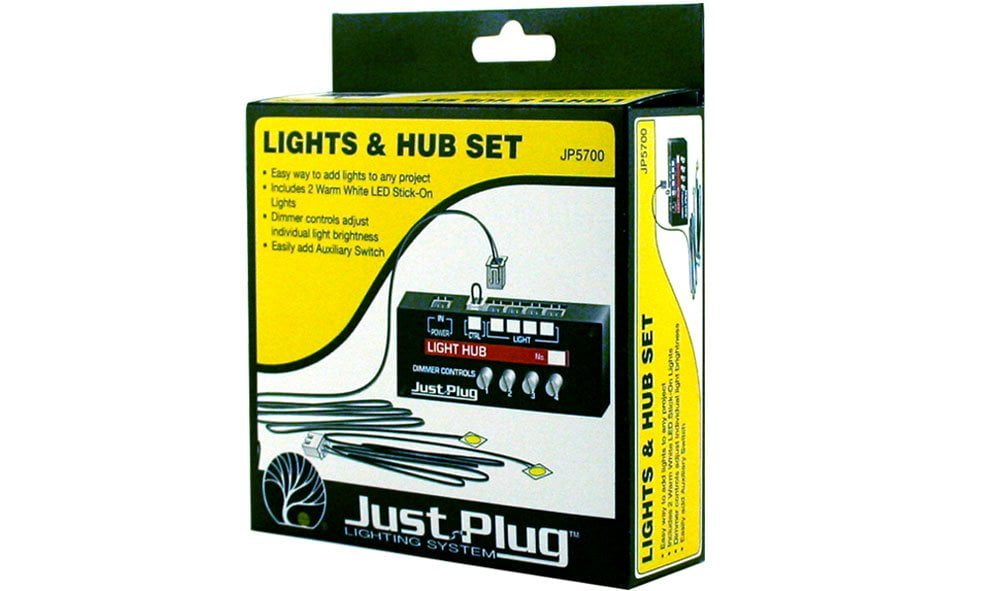 Just Plug Woodland Scenics JP5700 Lights & Hub Set