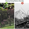 thumbnail image 2 of SPZONE 32 in H x 90 ft L Metal Garden Fence with Gate, 35 Panels + 5 Gate, Heavy-Duty Outdoor Decorative Animal Barrier for Patio & Flower Beds, Black/Silver, 2 of 5
