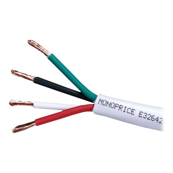 Monoprice Access Series - Bulk speaker cable - 100 ft - white