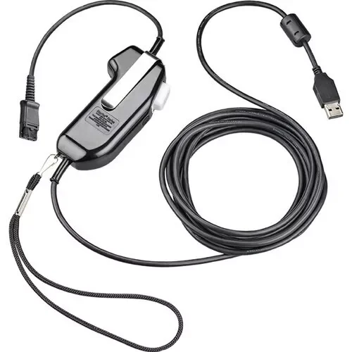 NEW Poly Selectable Push-To-Talk QD Headset Adapter Cable (12") - 216086-01