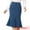 Blue, variant on DARING DIVA Women's Ruffle Hem Pencil Skirt High Waist Midi Skirts M Light Purple