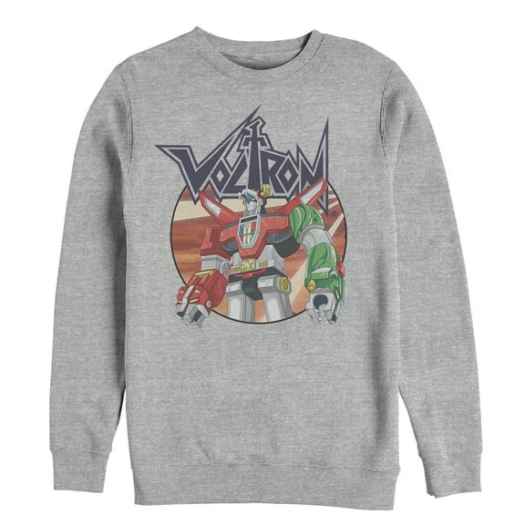 Men's Voltron: Defender of the Universe Robot Circle  Sweatshirt Athletic Heather Medium