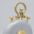 thumbnail image 7 of Expobazaar Table Clock | Grey & Gold Accent Aluminum Desk Clock | 10"x3"x14", 7 of 7
