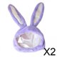 thumbnail image 1 of Gorro con capucha con orejas de conejo,Capucha con orejas de conejo,gorro de conejo de peluche,gorros para la cabeza,cálido,Disfraz de mujer para niñas,gorro de conejo con orejeras,Máscara, 1 of 8