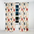 thumbnail image 3 of Designart "Carnation Cosmos I" Floral Blackout Curtain Panels, 3 of 4