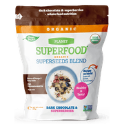 Organic Hemp Seeds Blend Dark Chocolate Superberries - 175 g - Superfood Protein Boost for Sweet Snack, Smoothie - Vegan Omega 3, Vitamin E
