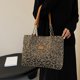 thumbnail image 5 of Bolso Hombro Con Leopardo Cadena Textu Versátil para Mujer (marrón) Rojo, 5 of 9