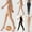 Beige-A, variant on Women's Fleece Lined Leggings with Foot Strap - Plush Thermal Tights for Winter, 4 Thickness (160g/220g/350g/550g), High Waist Yoga Pants, Opaque Warm Leggings for Cold Weather