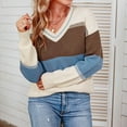 thumbnail image 5 of LYXSSBYX Women Fall Sweaters for Women 2022 Hot Sale Clearance Women's Casual Sexy Fashion V-Neck Long Sleeve Tops Blouse, 5 of 9