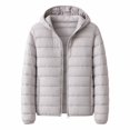 thumbnail image 2 of Women's Lightweight Hooded Puffer Jacket, Short Slim Fit Casual Winter Coat, 2 of 4