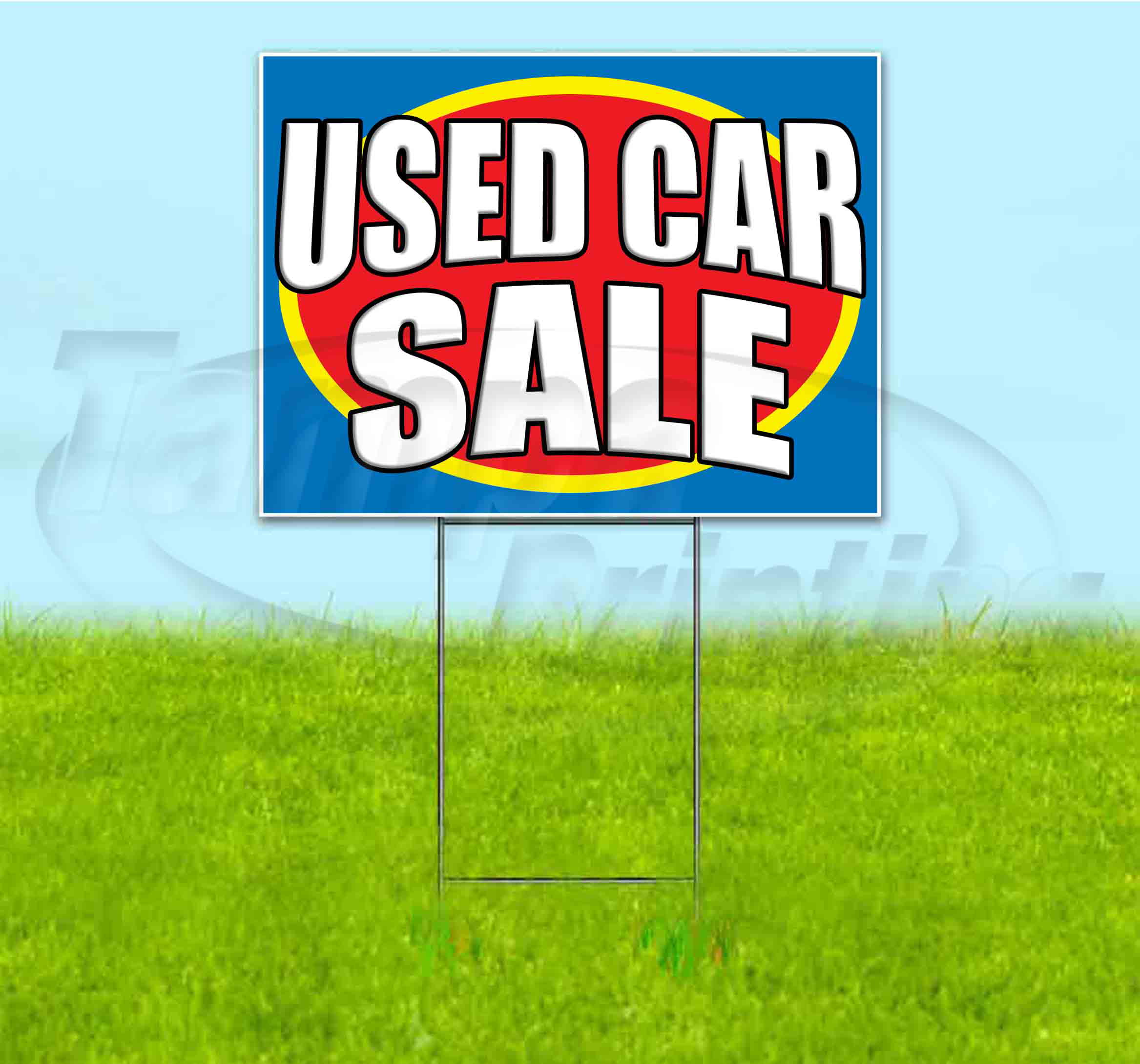 Used Car Sale Retail Auto Dealer Plastic Indoor Outdoor Coroplast Yard Sign 
