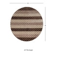 thumbnail image 6 of Linon Evolution Trellis Stripes Power Loomed Polyester 8'R Rug in Beige, 6 of 7