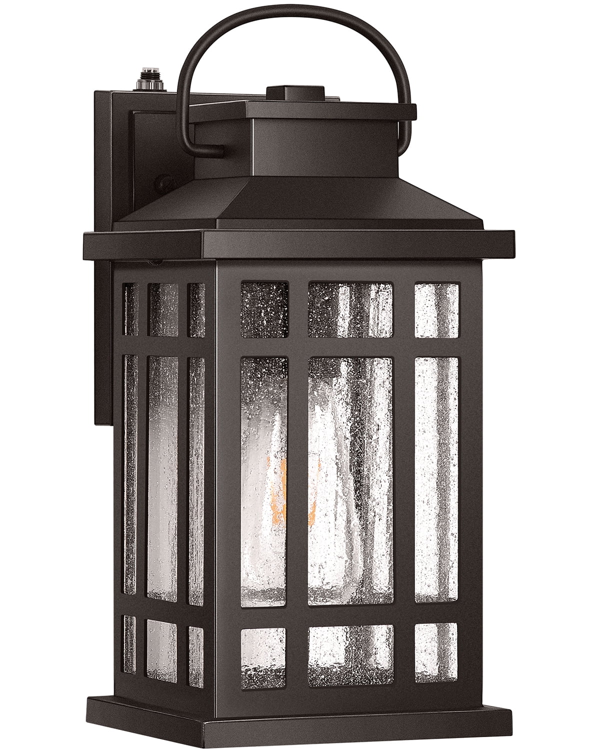 OPAXIS Outdoor Light Fixture, Dusk to Dawn Outside Lights for House, Brown Outside Sconce Lighting, Oil Rubbed Bronze Exterior Porch Lights Wall Mount, Modern Outdoor Wall Lantern for Patio Garage