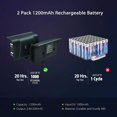 thumbnail image 4 of Chargeur pour Manette Xbox One avec Pack de Batterie Noir, 4 of 7