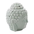 thumbnail image 2 of Mudra Crafts Oil Burner, Candle Warmer, Pistachio Green Buddha Statue Decor for Scented Wax, Fragrance Melt, Essential Oil, 2 of 5